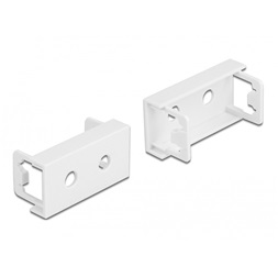 Delock 81369 Easy 45 45x22,5mm M6 10db-os dupla kerek kivágású fehér modullemez