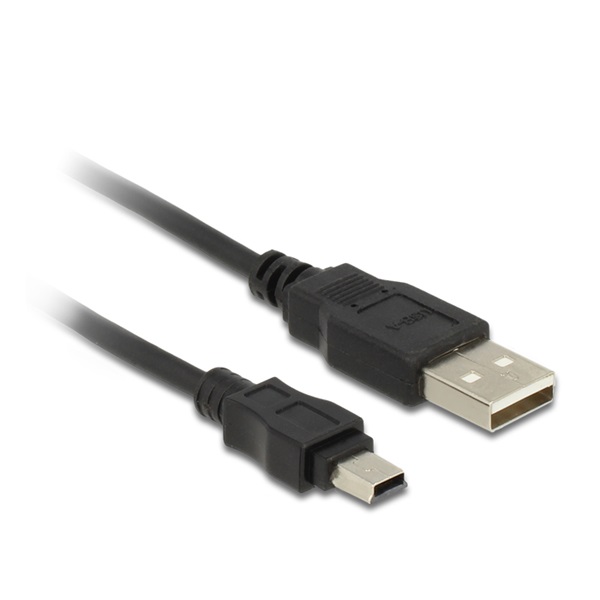 Delock 82311 3m USB 2.0 A apa - mini B 5-pin apa kábel