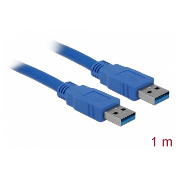 Delock 82534 (USB-A 3.0 -> USB-A 3.0 kábel, apa/apa, 1m) kábel