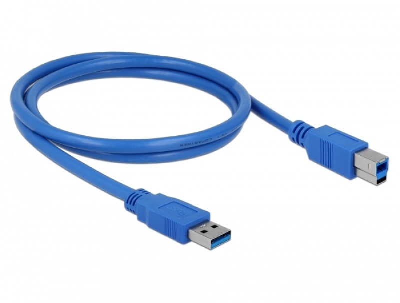 Delock 82580 USB 3.0-A > USB-B apa/apa 1m kék kábel