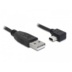 Delock 82684 5m USB 2.0 A apa/USB mini-B 5 tűs könyök apa átalakító kábel