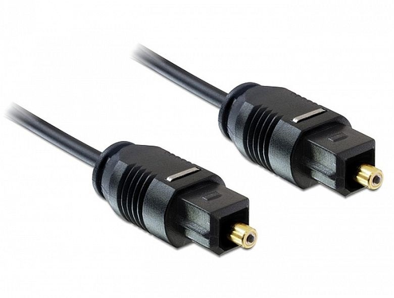 Delock 82880 2m Toslink Standard apa - apa fekete kábel