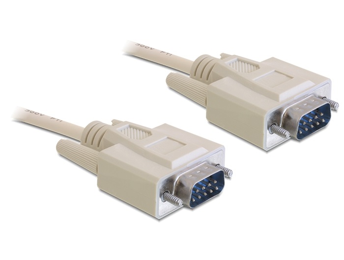 Delock 82982 RS-232 Sub-D9 apa/apa 5m soros kábel