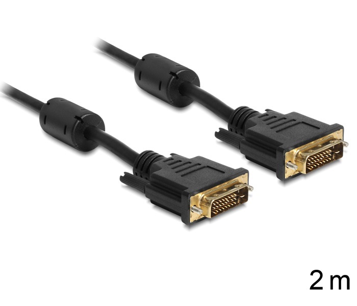 Delock 83190 2 méter DVI 24+1 pin apa/apa kábel