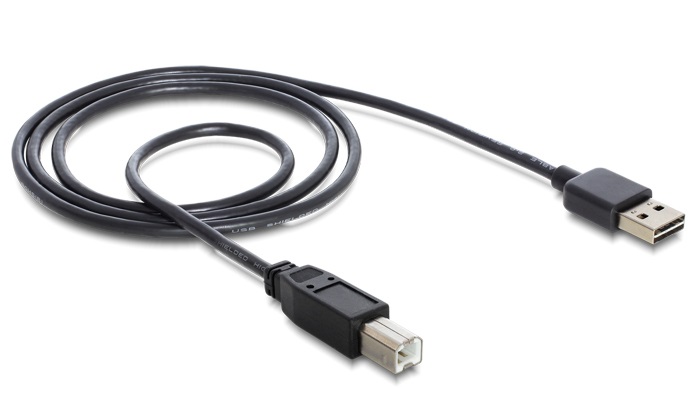 Delock 83358 EASY-USB 2.0-A apa > USB-B apa 1m kábel