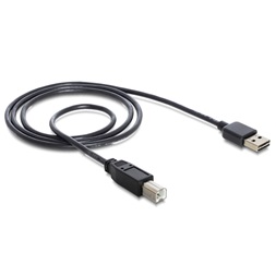 Delock 83358 EASY-USB 2.0-A apa > USB-B apa 1m kábel