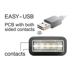 Delock 83360 EASY-USB 2.0-A apa > USB-B apa 3m kábel