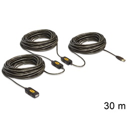 Delock 83453 30m USB 2.0 aktív hosszabbító kábel