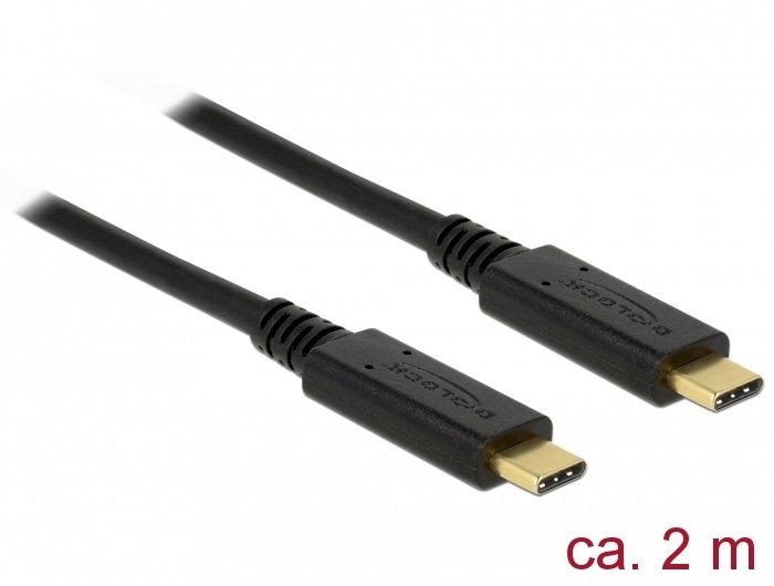 Delock 83668 2m USB 3.1 Gen 1 (5 Gbps)/Type-C kábel