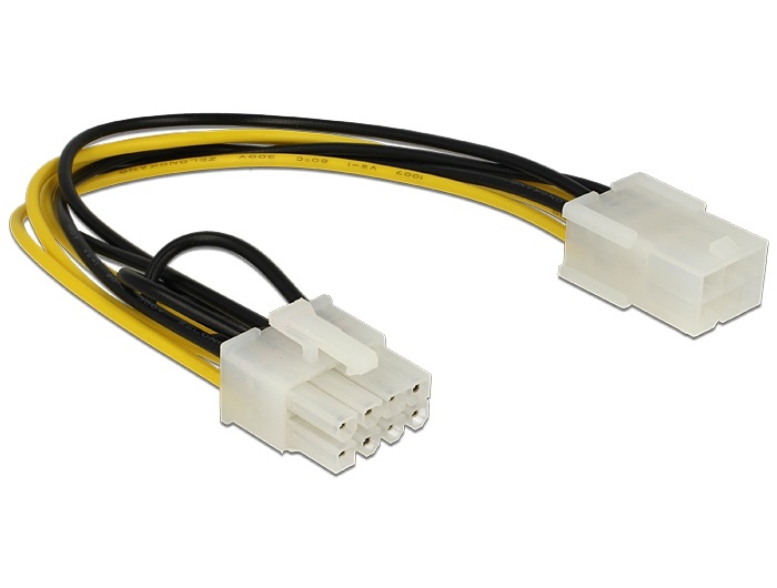 Delock 83775 PCI Expressz 6 tűs anya > 8 tűs apa tápkábel