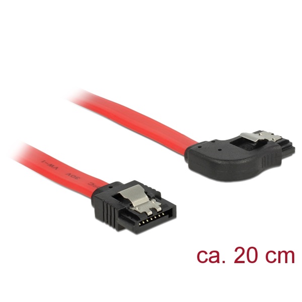 Delock 83967 6 Gb/s SATA egyenes - SATA jobbranéző kábel