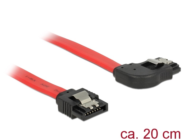 Delock 83967 6 Gb/s SATA egyenes - SATA jobbranéző kábel