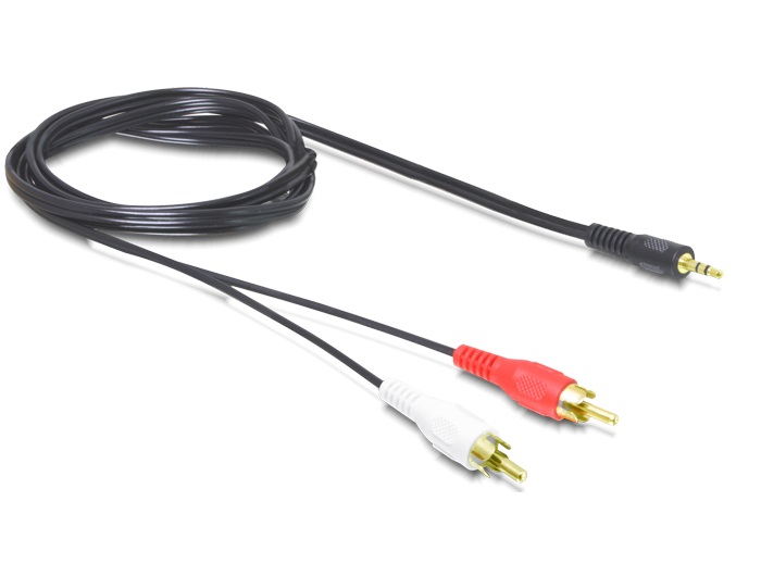 Delock 84000 jack 3,5mm apa > 2xRCA apa 1,5m kábel