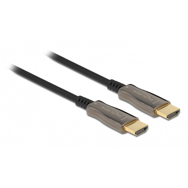 Delock 84034 aktív optikai HDMI apa > apa 8K 60Hz 10m összekötő kábel