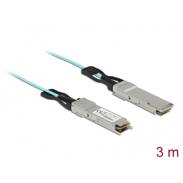 Delock 84042 3m QSFP+ aktív optikai kábel