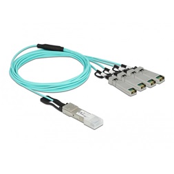 Delock 84058 3m QSFP+ - 4xSFP+ aktív optikai kábel