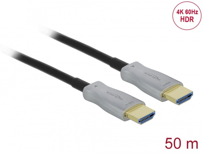 Delock 84133 50m HDMI 4K 60Hz aktív optikai kábel