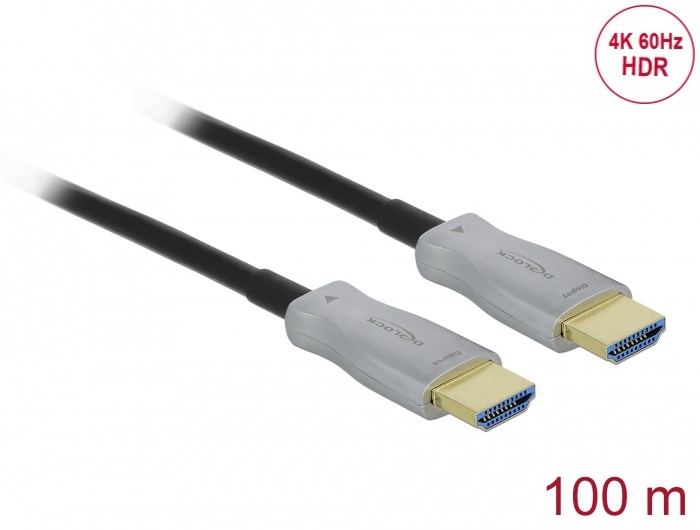 Delock 84137 100m HDMI 4K 60Hz aktív optikai kábel