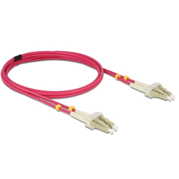 Delock 84642 OM4 LC/LC csatlakozás 3m optikai szálas kábel