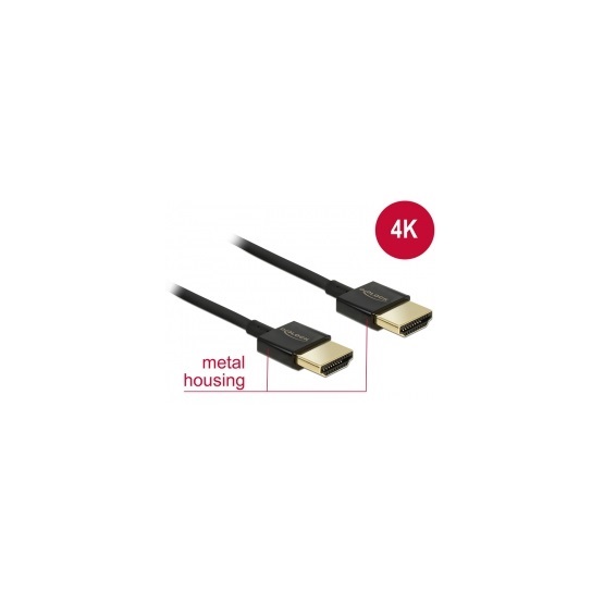 Delock 84773 Premium 2 méter High Speed 4K vékony HDMI kábel Ethernettel