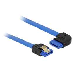 Delock 84990 30 cm 6 Gb/s SATA egyenes - SATA jobbranéző kék kábel