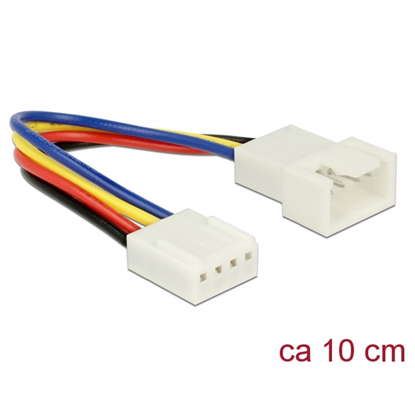 Delock 85360 10cm PWM hűtőventillátor 4-tűs hosszabbító kábel
