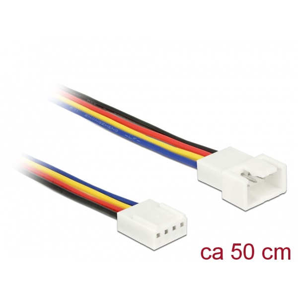 Delock 85362 50cm PWM hűtőventillátor 4-tűs hosszabbító kábel