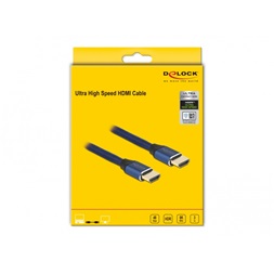Delock 85448 3m Ultra nagy sebességű HDMI 48Gbps 8K 60Hz kék kábel