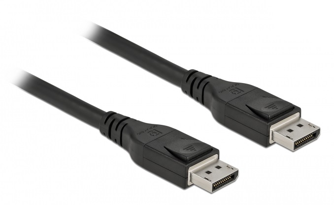 Delock 85502 aktív DisplayPort apa > apa 8K 60Hz 10m összekötő kábel