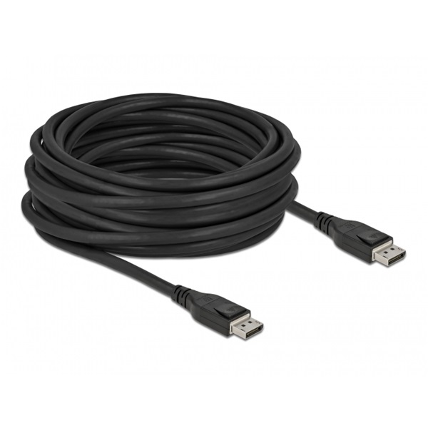 Delock 85502 aktív DisplayPort apa > apa 8K 60Hz 10m összekötő kábel