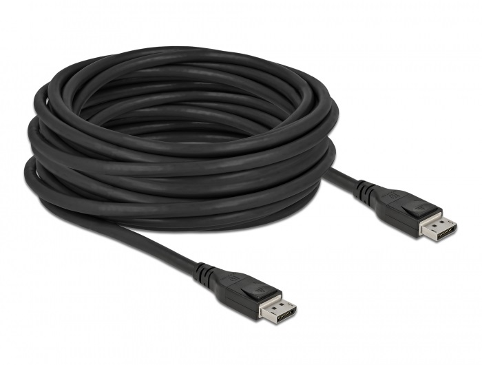 Delock 85502 aktív DisplayPort apa > apa 8K 60Hz 10m összekötő kábel