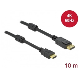 Delock 85960 10m DisplayPort 1.2/HDMI 4K 60 Hz hosszú