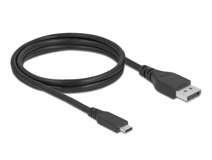 Delock 86038 1m USB-C - DisplayPort 8K 60Hz kétirányú kábel