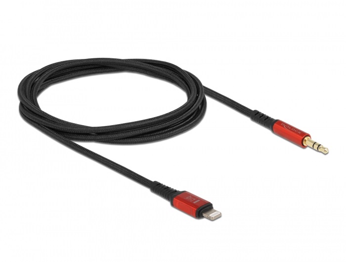 Delock 86587 1,5m 8 tűs Lightning apa - 3,5mm jack apa kábel