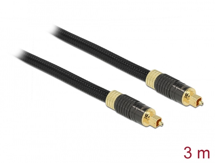 Delock 86594 3m sztenderd TOSLINK apa - apa kábel