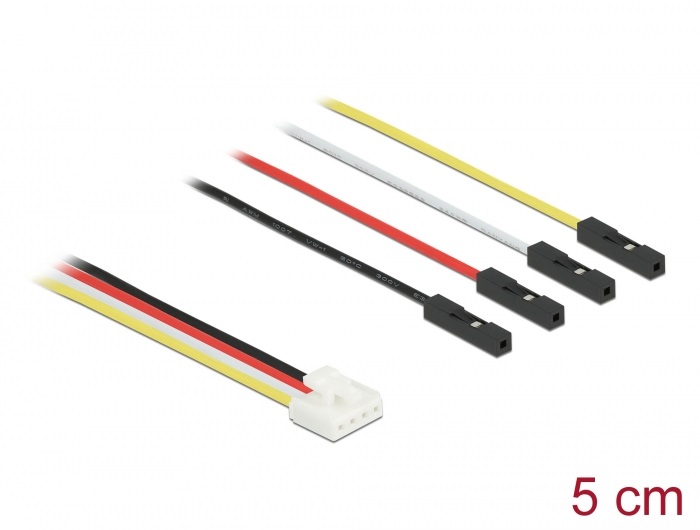 Delock 86946 5cm IOT Grove 4 tűs apa - 4xJumper anya Arduino lapokhoz átalakító kábel