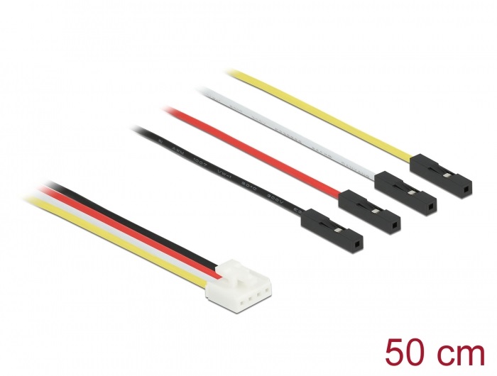 Delock 86950 50cm IOT Grove 4 tűs apa - 4xJumper anya Arduino lapokhoz átalakító kábel