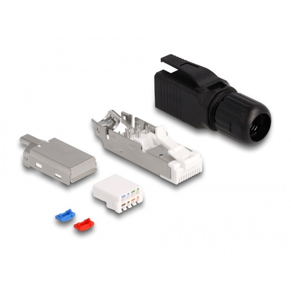Delock 86965 Cat6A RJ45 - LSA-blokk dugaszoló szerelvény
