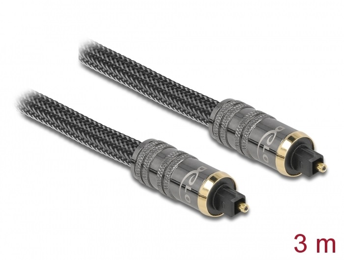 Delock 86985 3m sztenderd TOSLINK apa - apa kábel