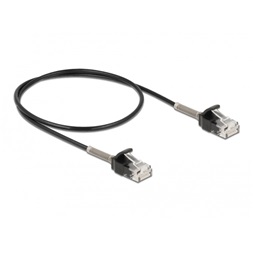 Delock 87015 50cm Cat6A RJ45 apa - RJ45 apa görbítés védelemmel ellátott kábel