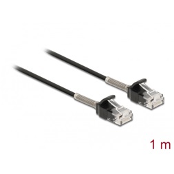 Delock 87016 1m Cat6A RJ45 apa - RJ45 apa görbítés védelemmel ellátott kábel