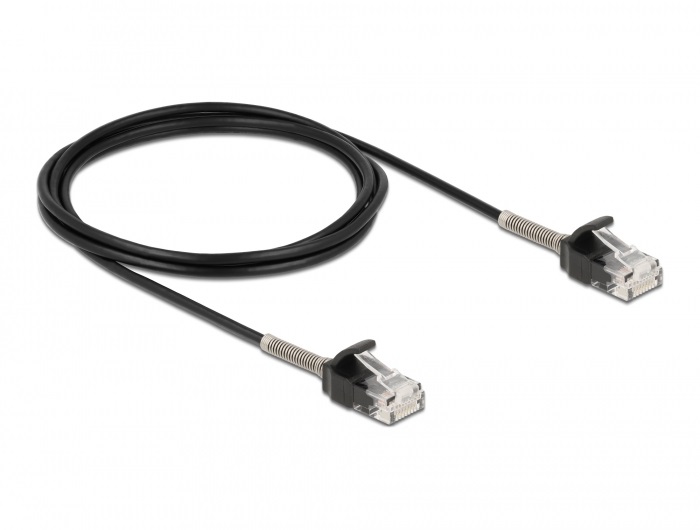 Delock 87018 2m Cat6A RJ45 apa - RJ45 apa görbítés védelemmel ellátott kábel