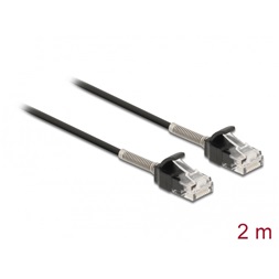 Delock 87018 2m Cat6A RJ45 apa - RJ45 apa görbítés védelemmel ellátott kábel