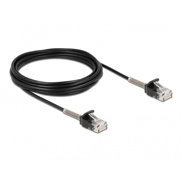 Delock 87021 5m Cat6A RJ45 apa - RJ45 apa görbítés védelemmel ellátott kábel