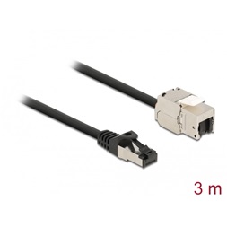 Delock 87029 3m Cat.6A RJ45 apa - Keystone modulos RJ45 anya kábel