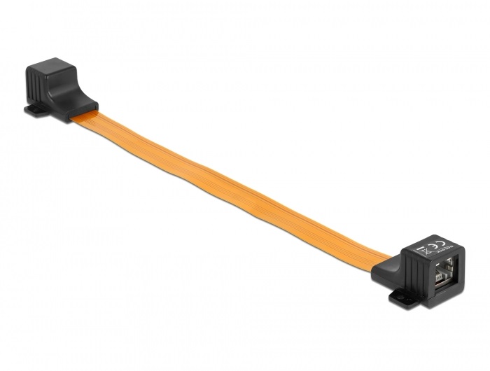Delock 87031 30cm RJ45 anya - anya FPC ablakon átbújtatható flexibilis szalagkábel