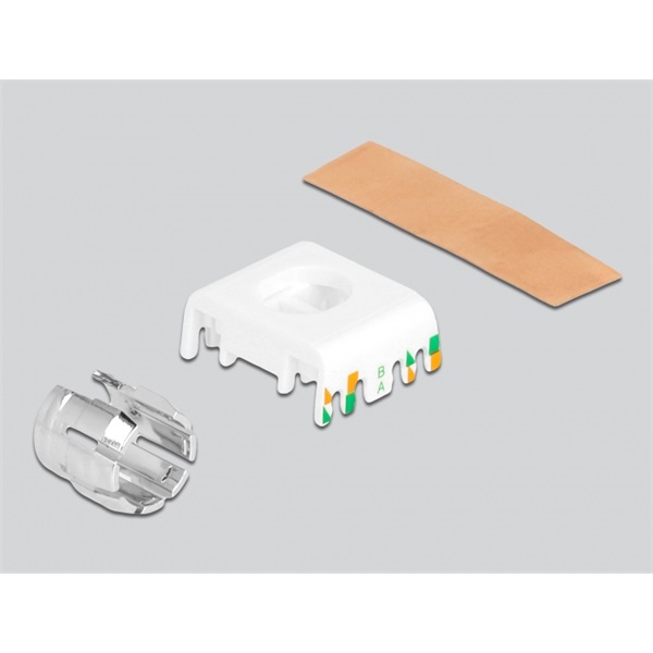 Delock 87032 RJ45 anya - LSA Cat6A eszközmentes borított Keystone modul