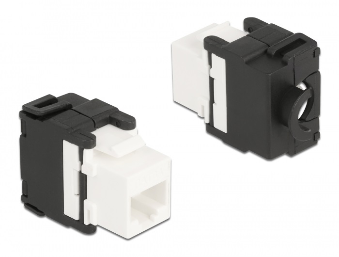 Delock 87034 RJ45 anya - LSA Cat6A eszközmentes 180°-os Keystone modul