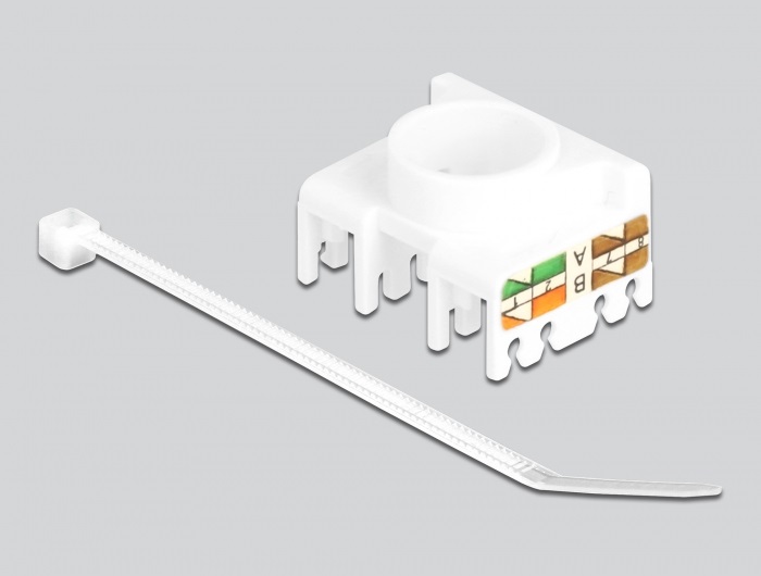 Delock 87034 RJ45 anya - LSA Cat6A eszközmentes 180°-os Keystone modul