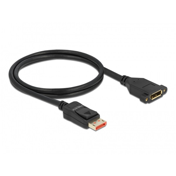 Delock 87095 1m DisplayPort 8K 60Hz apa - rögzíthető anya hosszabbító kábel